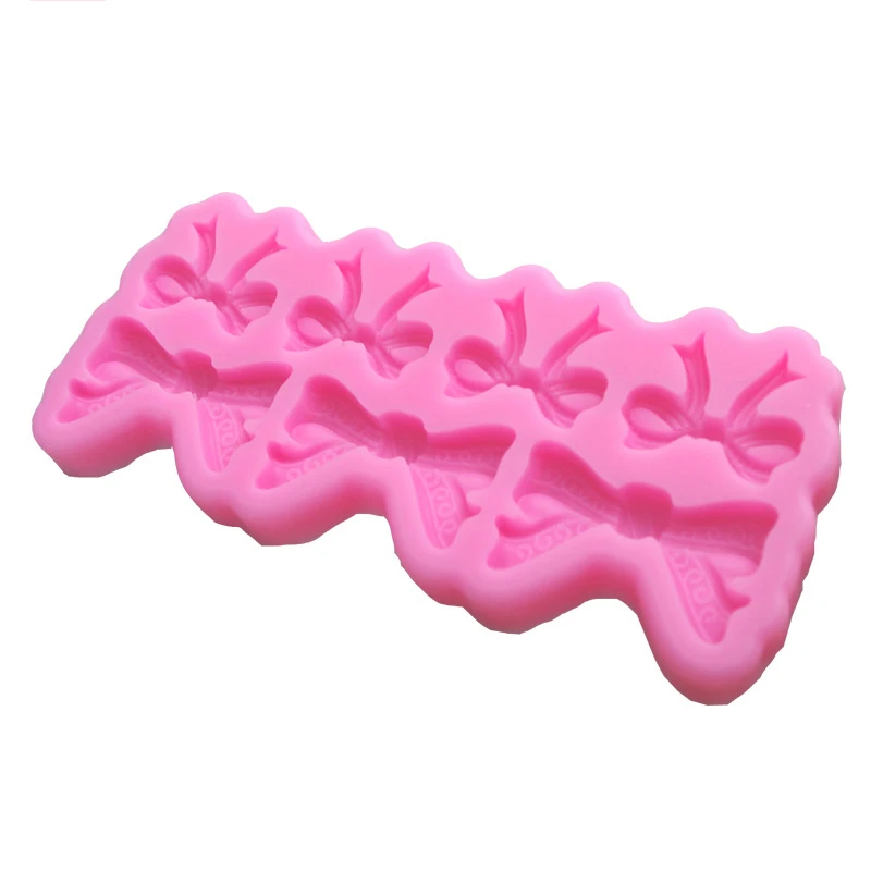 

Bows Shape Silicone Mold for Fondant Gum Paste Chocolate Crafts Cupcake Icing Sugar Paste 3D Embellishment Topper Mould