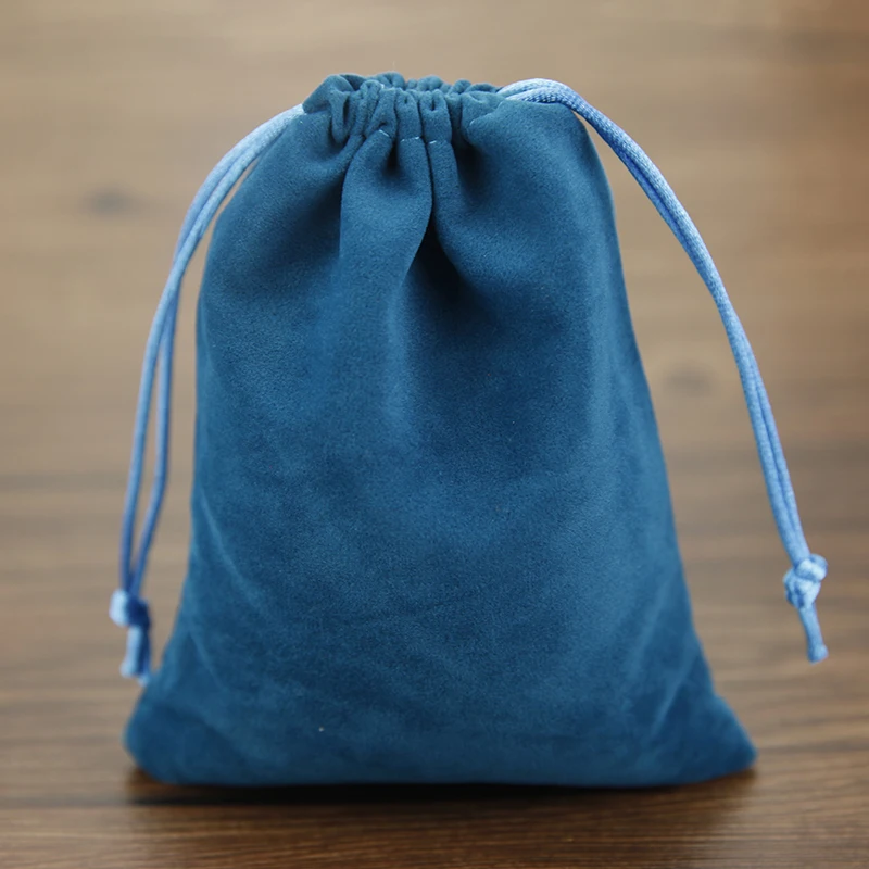 Small Jewelry Bags 7x9 cm Drawstring Velvet Pouches for Jewelry Packaging Pouches High Quality ...