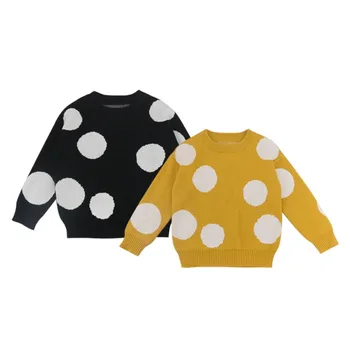 

Kids Boys Sweaters Baby Girl Sweater Spring Children Dot Boy Knitted Top Kids Sweaters Child Clothes