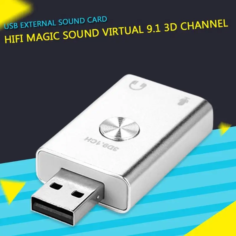 USB 9,1 внешний разъем Звуковая карта адаптер конвертер для ноутбука Настольный ПК компьютер для Windows XP для Vista Xear 3D реквизит