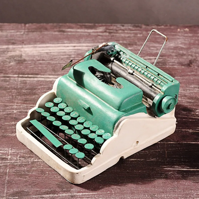 

Creative Gifts Resin Typewriter Antique Imitation decoration Retro do old Craft Home Bar Decor