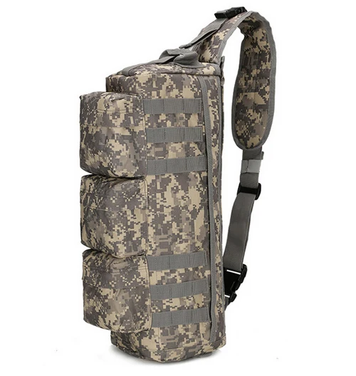 Открытый спортивный джунгли Тактический штурмовой пакет спортивный на молнии одно плечо грудь альпинистская сумка Военная походная сумка - Цвет: ACU