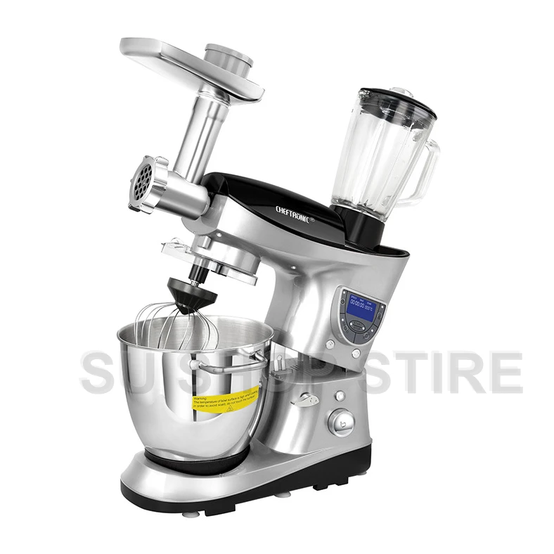 Многофункциональный кухонный миксер CHEFTRONIC 4 в 1 1000 Вт 7 4qt высокоточная термомиска