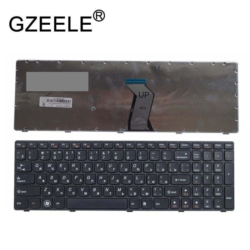 GZEELE новая клавиатура для ноутбука lenovo y570 y570n y570i7 y570 Y570D Русская версия новая замена клавиатуры черная рамка