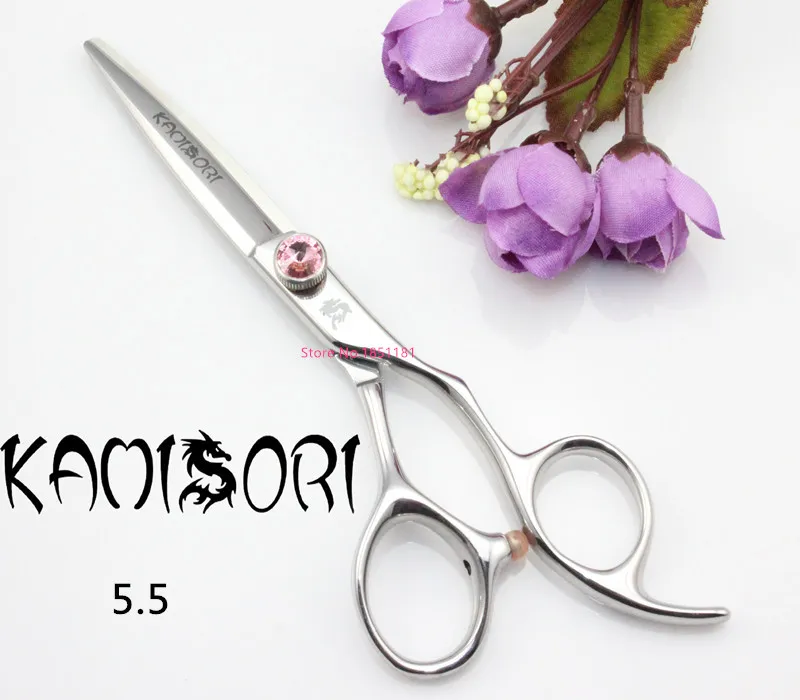 Professional Barber Shop KAMISORI Scissors 440c Steel High Quality