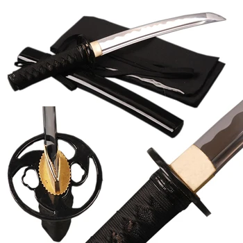 

Brandon Swords High Carbon Steel Blade Sword Full Tang Samurai Sword Fully Handmade Sharp Edge Japanese Tanto Short Knife