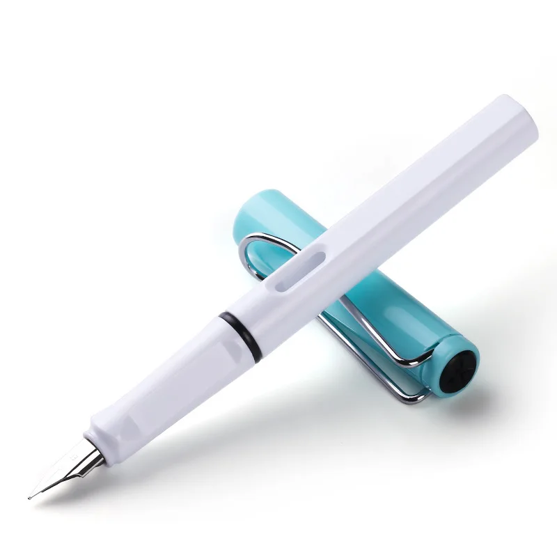 Прямая-Жидкая сменная чернильная ручка-перьевая ручка цветные чернила ручка для рисования красочная осанка поезд ручка Студенческая поставка стиль