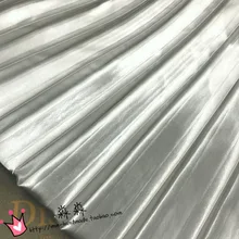 Серебристая металлическая плиссированная шелковая ткань плиссе Платье ткань плиссе в гармошку юбка ткань