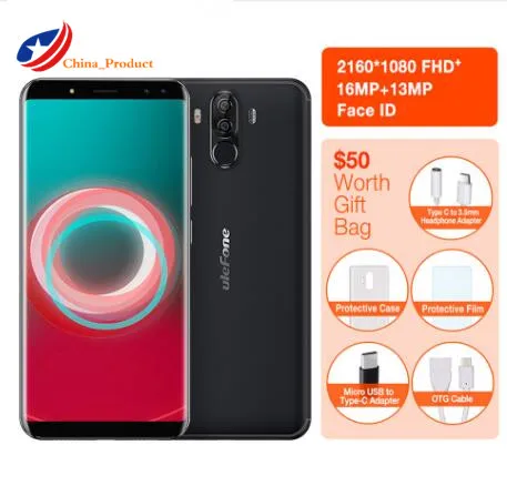 

Ulefone Power 3S Android 7.1 MTK6763 Octa Core 6.0" 18:9 FHD Mobile Phone 4GB+64GB 16MP 4 Cameras 6350mAh Face ID 4G Smartphone