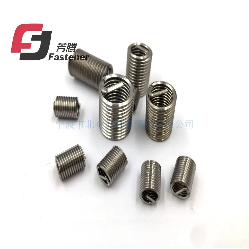 50pcs/lot , M12*1.75*2D stainless steel wire thread insert, threaded