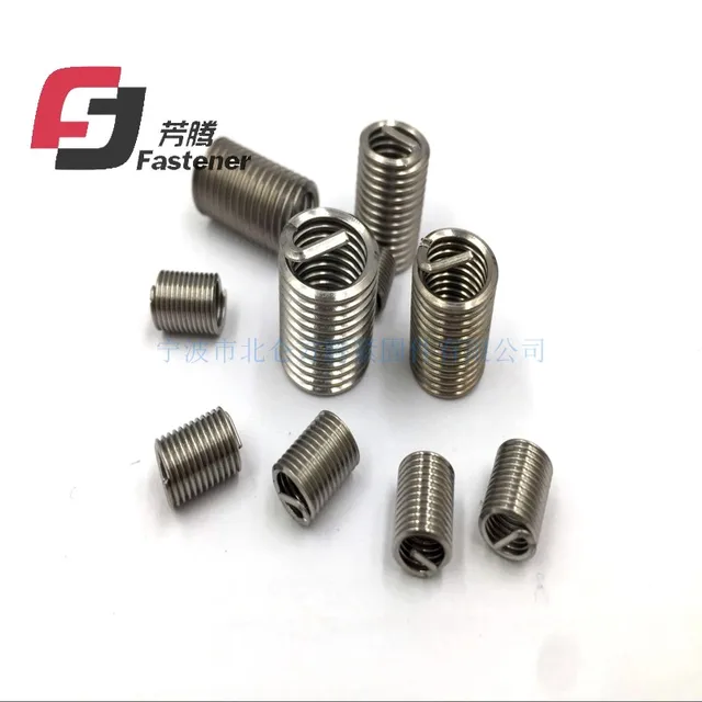 50pcs/lot , M12*1.75*2D stainless steel wire thread insert, threaded