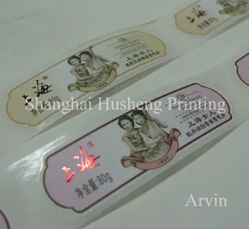 

customized PVC printed label with matt film for labeller machine