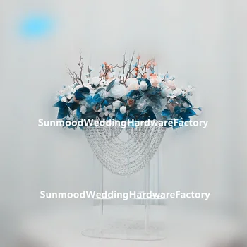 

wedding aisle crystal pillars Wedding walkway stand Centerpiece for Party Christmas wedding decor yuson0062
