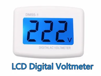 

Electric AC LCD Digital Voltage Voltmeter meter tester DM55-1 100-300V Switch EU/US Plug Volt Power Monitor Pen Panle Meters