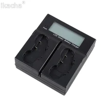 LP-E4 LP-E4N LPE4 LCD Sreen Digital Batteries Charger Two Seats For Canon 1D Mark III DSLR 1D X EOS-1D X Camera