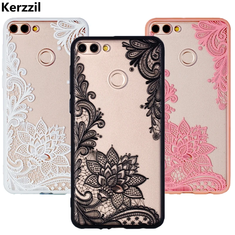 Sexy Lace Flower Phone Case For Huawei P20 P10 P9 P8 lite P Smart Hard PC Back Cover On Honor 7C 7A Pro 7X 6X 10 9 |