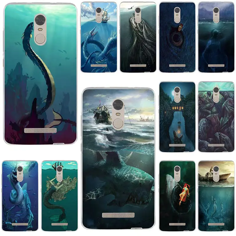 Для Xiaomi mi красный Note 3 S 4 4X 4A 5 5S 5A 6 6X 6A 8 A1 Pro Plus макс Shell мягкий силиконовый Морские