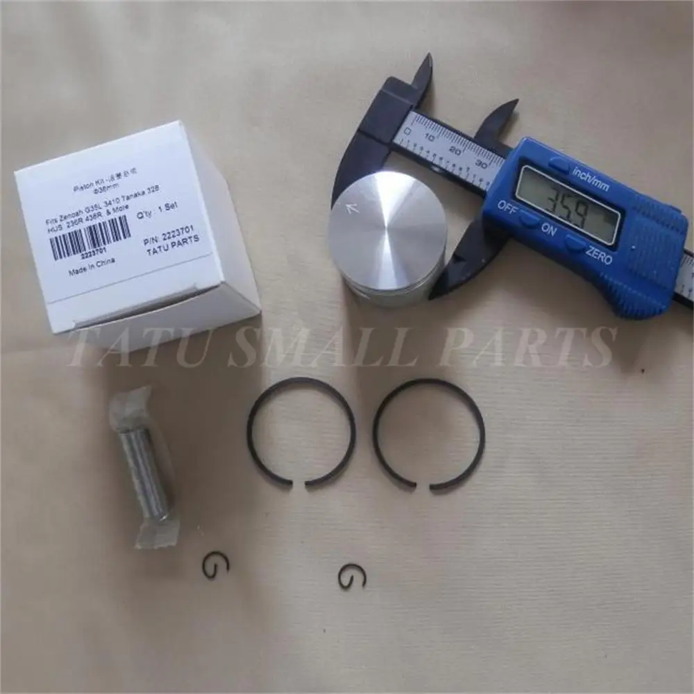 36MM PISTON KIT ZENOAH G3K G45L 3410 HUS 236R 436R 2
