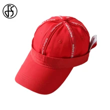 FS Мода обратный дизайн корейский хип хоп шляпа Женская хлопковая Красная белая кепка pello бейсболка мужские забавные шапки лето мужская шляпа
