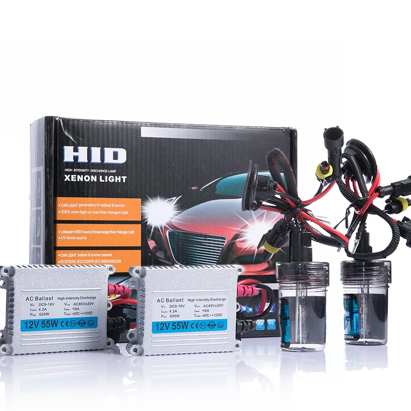 Высококачественный ксеноновый комплект MGTV 12 В 55 Вт Hid H1 H3 H7 H27 H11 H4 Bi Xenon Hi/Low 9005 9006 D2S