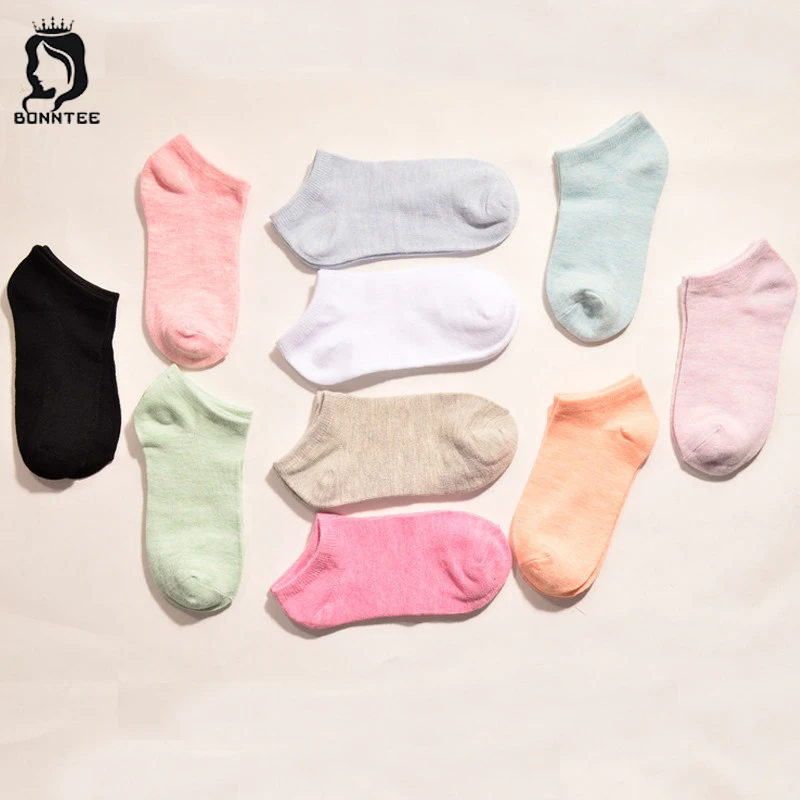 Тонкие Kawaii дышащие хлопковые Модные женские забавные носки женские s различных цветов женские милые носки повседневные дезодорирующие летние женские