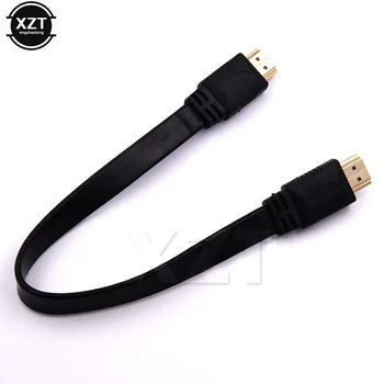 

Newest 1pcs V1.4 HDMI Cable AV Audio Video Flex Ribbon Flat HDMI Cable 3D 1080p Braid Cable for HDTV LCD DVD Monitor Projector