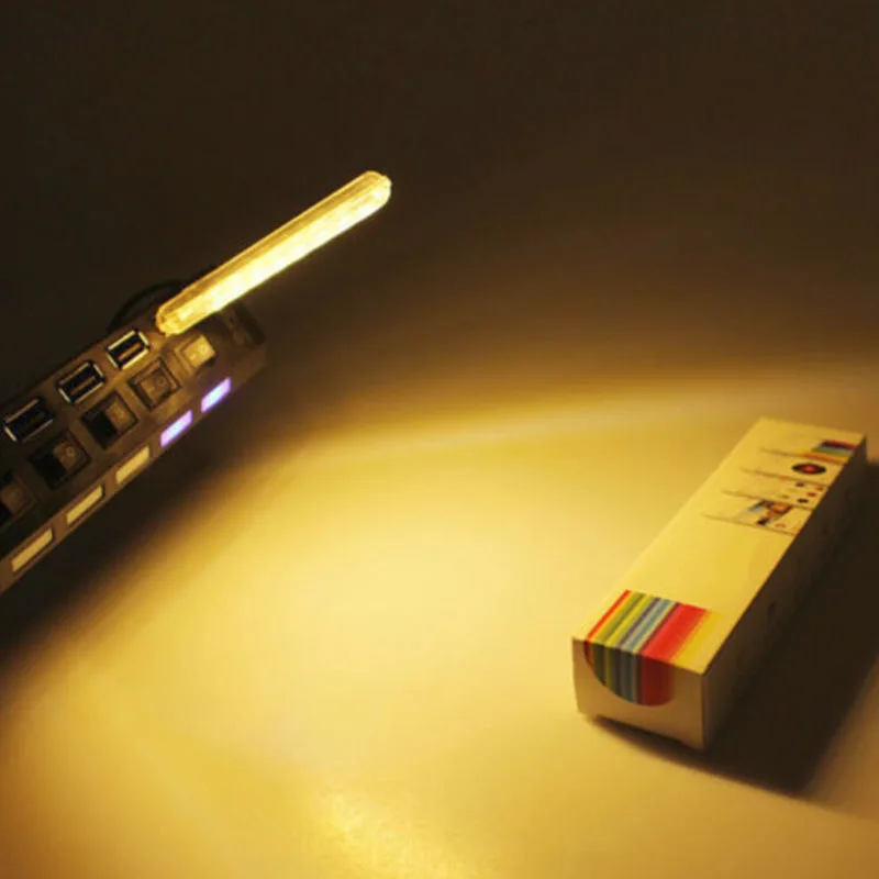 Мини USB Светодиодная лампа 8 светодиодов освещение ПК ноутбук подключенный
