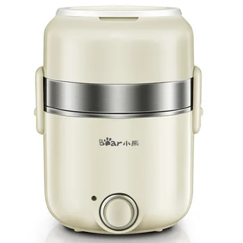 

Electric Lunchbox Portable Three Layers Insulation Heating Stainless Steel Steaming 2L 1-2 People
