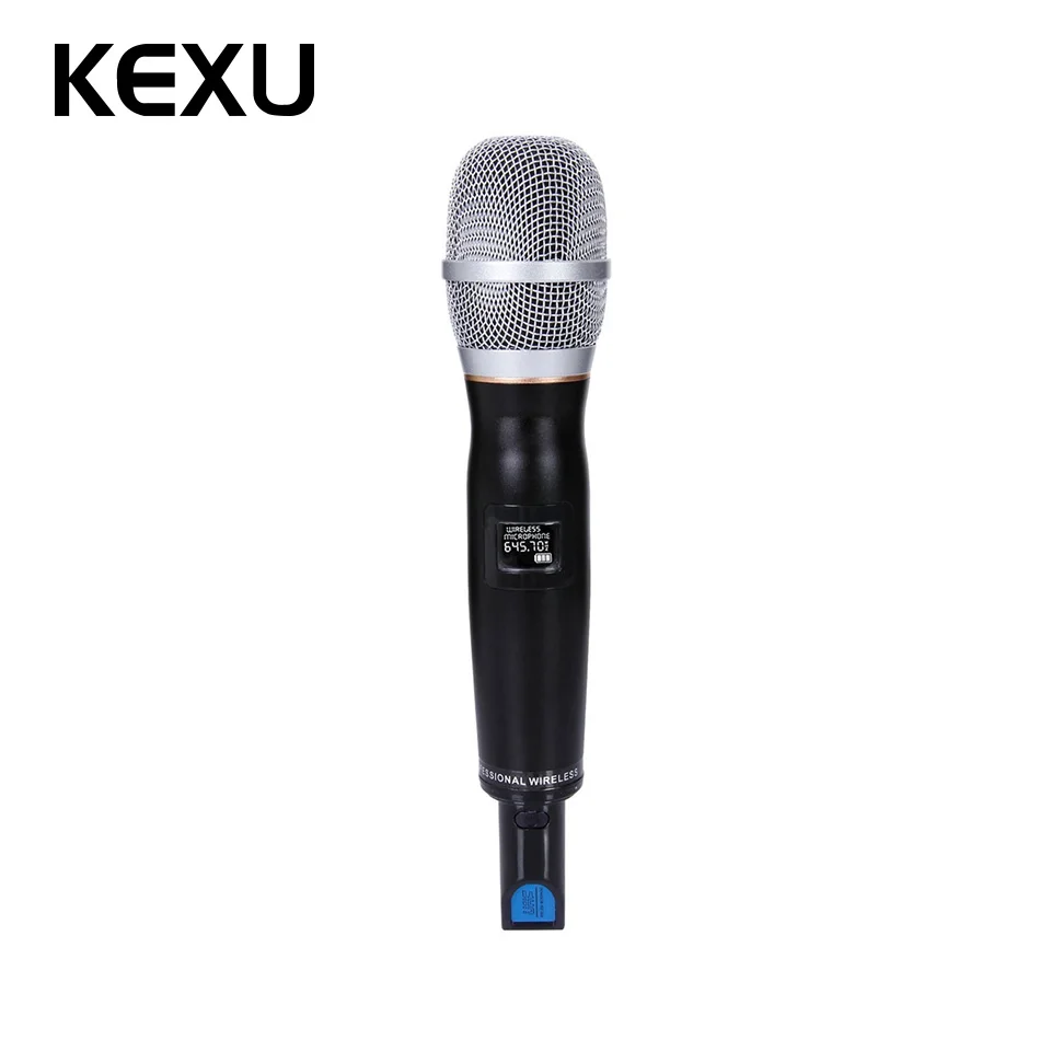 

KEXU Pro UHF Wireless mic Handheld Vocal Microphone With Receiver Audio Cable USB Charge for Indoor Outdoor Activity Microphone