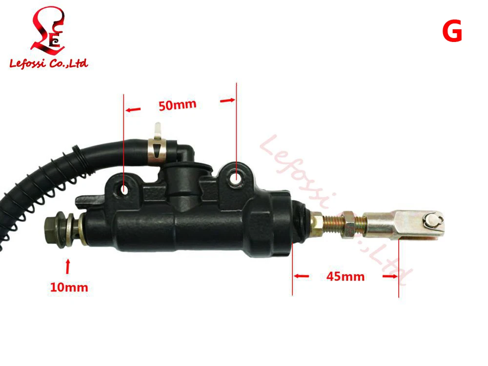 Универсальный Мотоцикл Dirt Pit спортивный велосипед ATV ножной задний тормоз главный цилиндр гидравлический насос для Kawasaki Honda Yamaha Suzuki