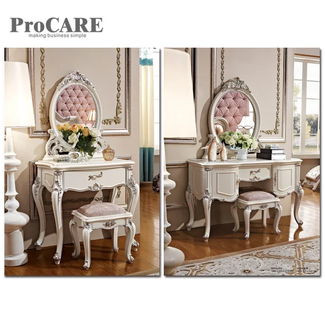 Modern Mirror Bedroom Furniture Le Color Paint Clear White Modern Mirror Bedroom Furniture Le Color Paint Clear White Dressing Table 8003
