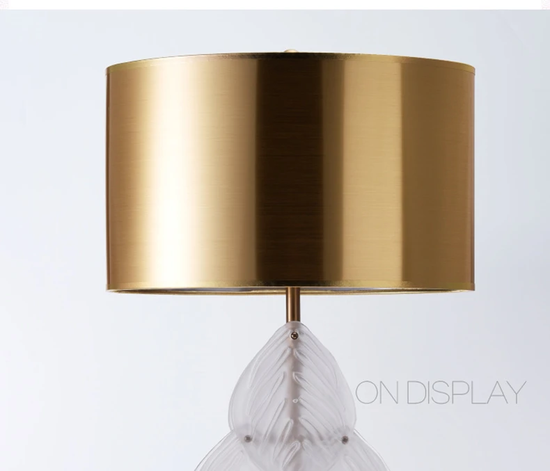 Conduziu a Lâmpada de Mesa para Sala Folha de Vidro Luxo Arte Deco Estar Única Pvc Tons Lâmpada Mesa Estudo Sala Leitura Luz Lamparas 23 vidro pvc tons lâmpada mesa estudo sala leitura luz lamparas