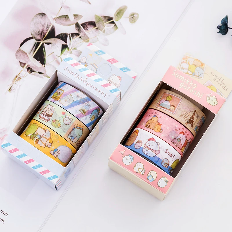 3 шт./кор. японский sumikkourashi маскировки васи лента Набор для скрапбукинга Kawaii DIY Пуля журнал декоративные клейкие ленты поставки