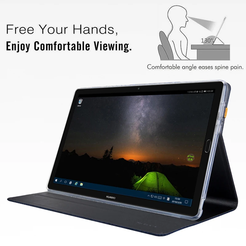 Магнитный смарт чехол из полиуретановой кожи iBuyiWin для Huawei Mediapad M5 Pro 10 8 CMR AL09/W09/W19