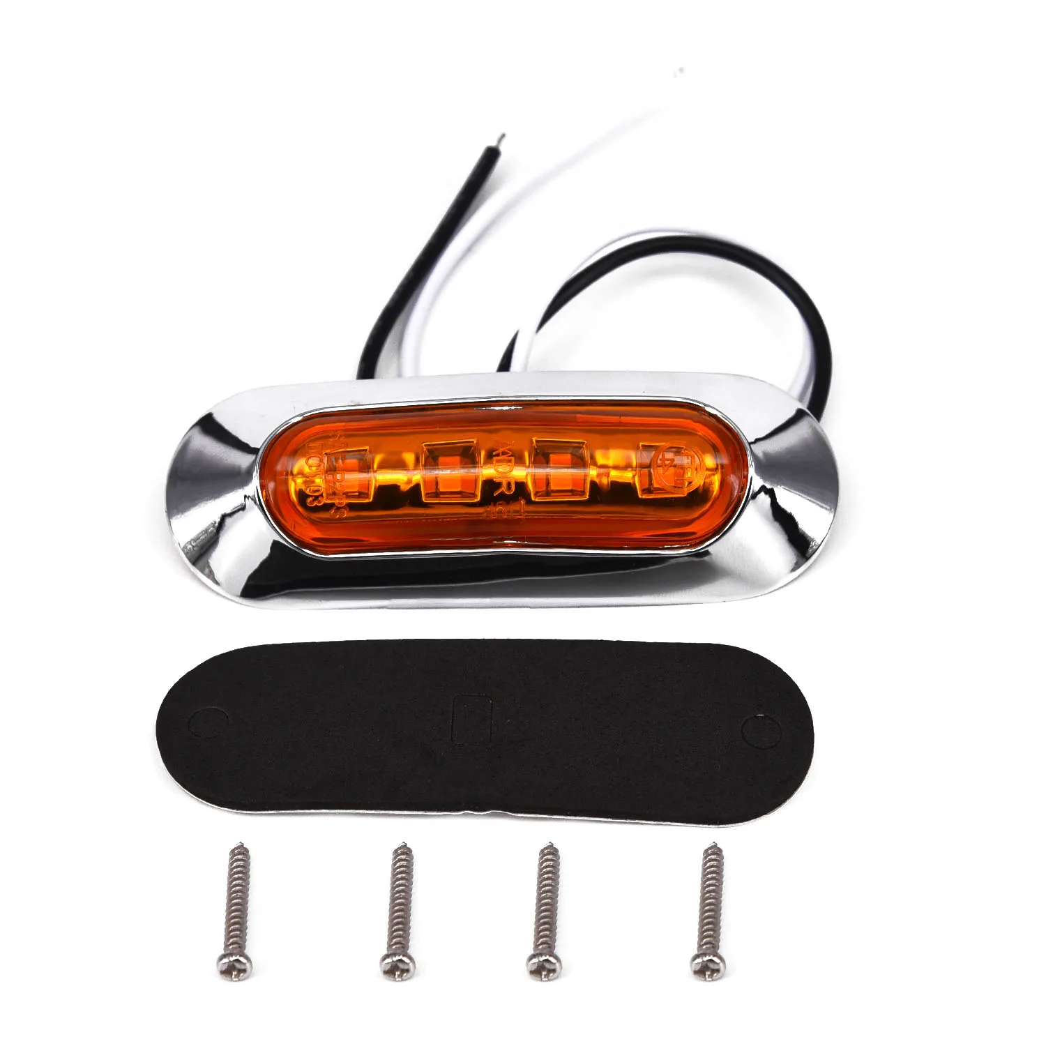 10Pcs 2W 50000 Hours lifespan Amber SMD LED Side Marker Tail Light Clearance font b Lamp