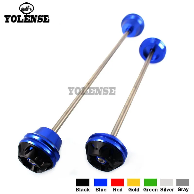 

For Kawasaki Z800 2013-2016 Z1000 2014-2017 Motorcycle Accessories Front & Rear Axle Fork Crash Sliders Wheel Protector 7 Colors