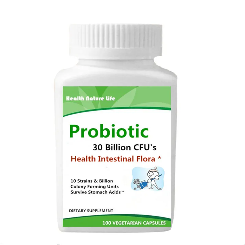 

Probiotic 10 Strains & 30 Billion CFU Intestinal Flora, 100 pcs