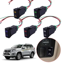 Dwcx nova barra de luz automotiva, 12v, interruptor de montagem e led de neblina, adequado para toyota fj cruiser prado hilux landcruiser tacoma ggn15r ggn25r