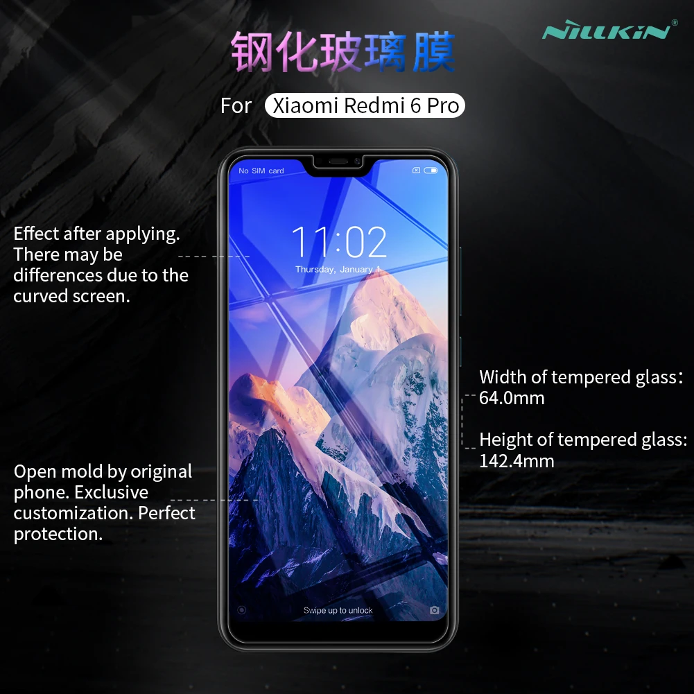 Стекло Nillkin для Xiao mi Red 6 Pro 0 3 мм Взрывозащищенная защитная пленка экрана Xiaomi A2 Lite