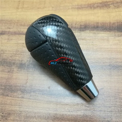 Mahogany Look Carbon Fiber Car Automatic Gear Shift Knob Head