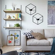 Нордический стиль 3D геометрический металлический подсвечник бра лампы основания