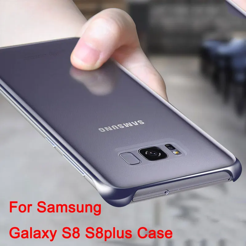 

For Samsung S8 s8plus Back Cover Clear Case Shockproof 360 Cute for Original s8 s8+ phone Transparent Luxury Hard PC Accessories