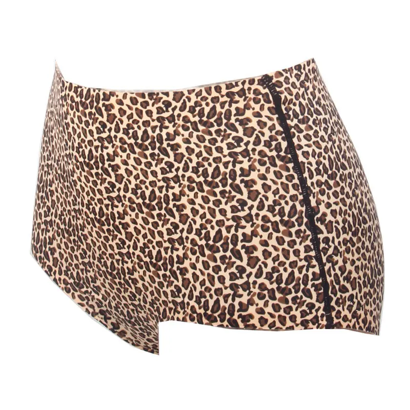 Queenral Plus Size M L XL XXL XXXL Panties Seamless Briefs Underwear Women Lingerie Sexy High Waist Cotton Leopard Intimates6