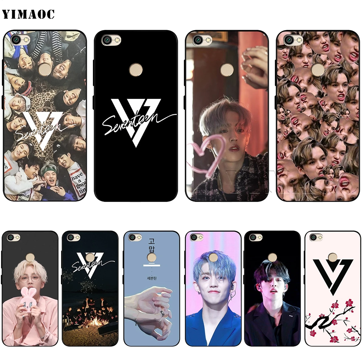 

YIMAOC S Coups Seventeen jeonghan Silicone Case for Xiaomi Redmi Note 4 4x 4a 5 5a 6 8 Pro Prime Plus
