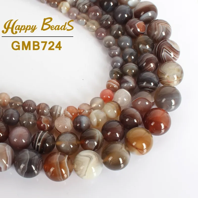 

Natural Stone Persian Agates Round Loose Beads for Jewelry Making 15" Strand 6/8/10/12 mm pick size diy Bracelet Necklace-F01300