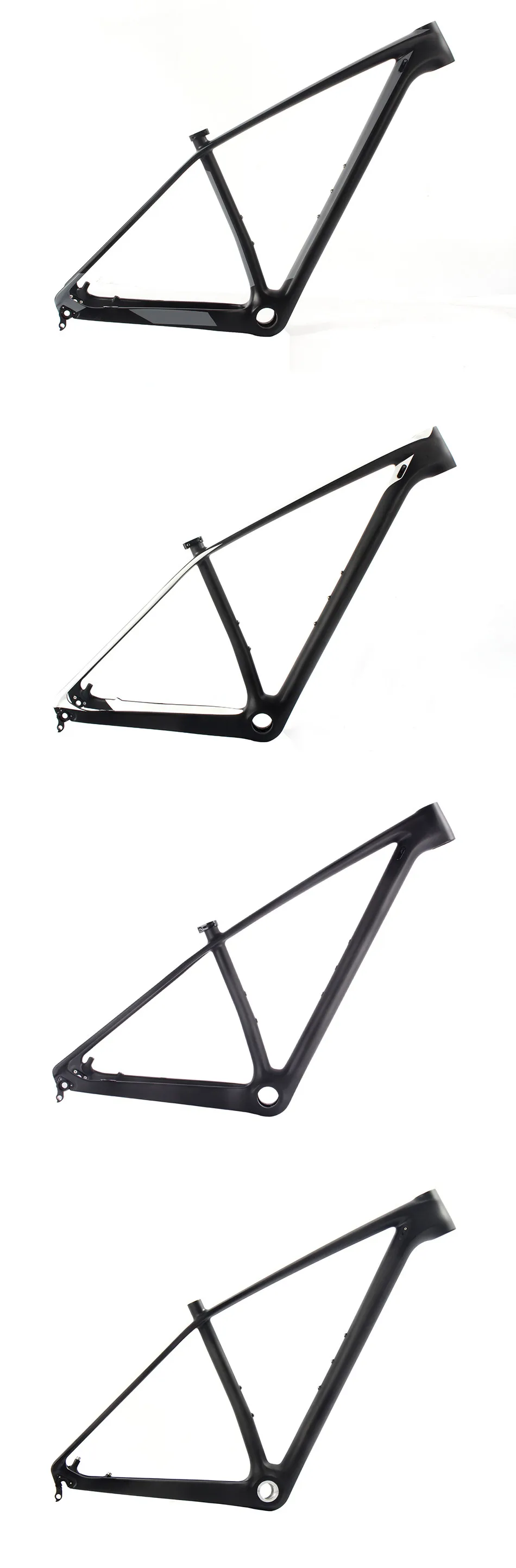 Discount 2017 new T700 UD carbon bike MTB frame 29er Mountain bicycle frameset 142*12mm thru AXle 135*9mm QR Workswell light weight 4
