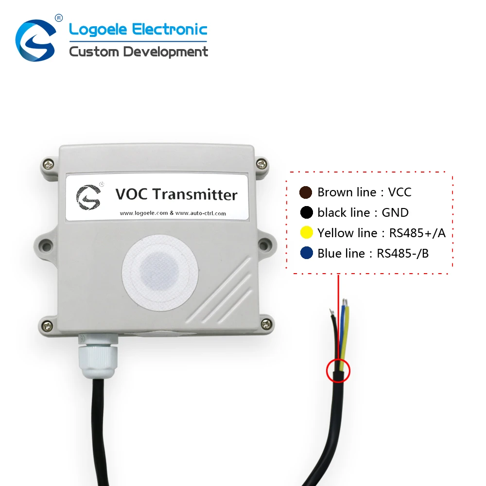 Высокая qualitu аммиака передатчик концентрация аммиака обнаружения Сенсор Лос-Газ обнаружения VOC контроллер RS485 Выход