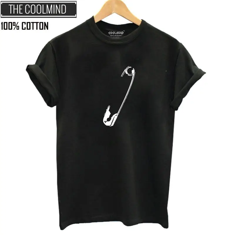 COOLMIND QI0255 100% القطن فضفاض مضحك المرأة تي شيرت عارضة قصيرة الأكمام بارد النساء T قميص س الرقبة الصيف التي شيرت الإناث المحملات COOLMIND QI0255 100% القطن فضفاض مضحك المرأة تي شيرت عارضة قصيرة الأكمام بارد النساء T قميص س الرقبة الصيف التي شيرت الإناث المحملات