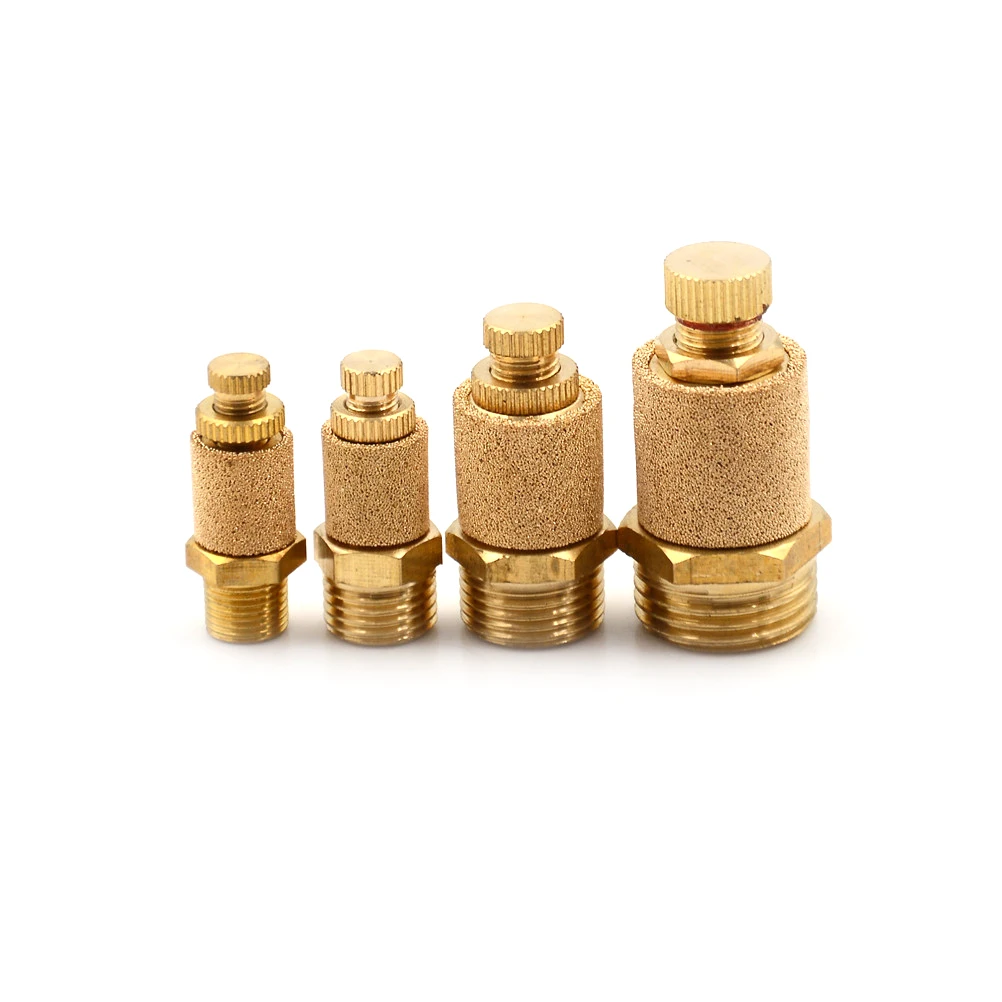 1/8 &quot1/4&quot 3/8 &quot1/2&quot медный Соединитель глушитель Пневматический Глушитель