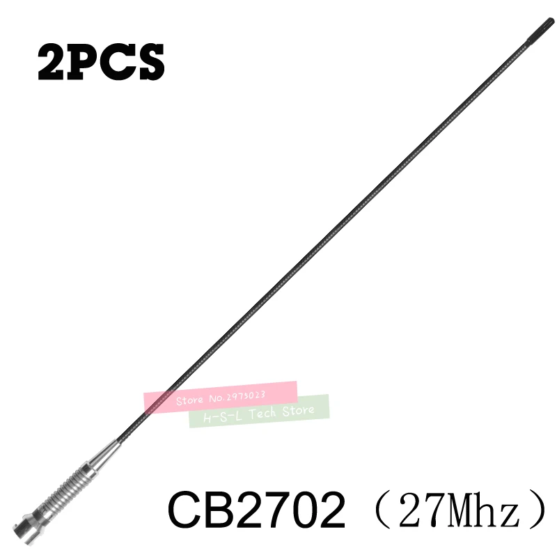 2Pcs 27MHz Gain Gain CB Mobile Antenna PL259 Connector For KENWOOD MOTOROLA YAESU ICOM Car Walkie Talkie Aerial Adjustable